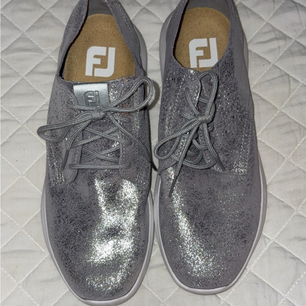 FootJoy Silver Glitter Golf Shoes
